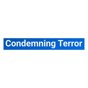 Tech Condemning Terror